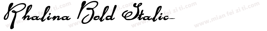 Rhalina Bold Italic字体转换